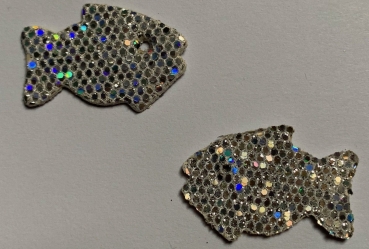 Fisch silber irisierend